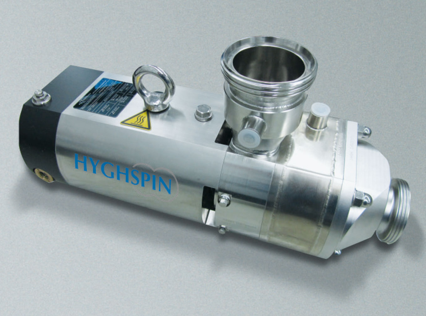 HYGHSPIN Engineered with heated housing and outlet
